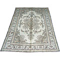 Persian Antique Tabriz Ivory Rug (8'5 x 11'9)