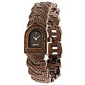 DKNY Crystal Collection Women's Brown Steel Watch