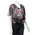 Necessary Objects Printed Chiffon Blouse
