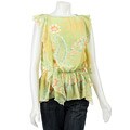 Necessary Objects Shirred Waist Top