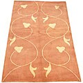 Indo Tibetan Rust Rug (5' x 8')