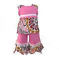AnnLoren American Girl Doll Pink Hanky Outfit