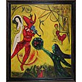 Chagall 'The Dance' Hand-painted Oil Canvas Art