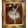 Degas 'Star Dancer on Stage' Hand-painted Oil Canvas Art