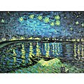 Vincent Van Gogh 'Starry Night Over Rhone' Oil Art