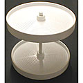 Round 24-inch Double Tray Lazy Susan