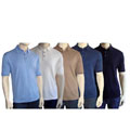 Per Lui Per Lei Men's Silk Pique Short-sleeve Polo Shirt