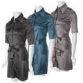 Scarlett Junior's Short-sleeve Satin Shirt Dress