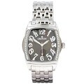 Croton Men's Steel Crystal Tonneau Dress Watch