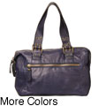 Trace of Kale 'Charlie' Leather Tote Bag