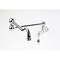 Giagni Traditional Wallmount Polished Chrome Pot Filler