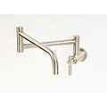 Giagni Contemporary Wallmount Satin Nickel Pot Filler