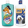 Doggie Dental Fresh/ Shed-X Hair Pet Care Set (Pack of 2)