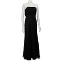ABS by Allen Schwartz Women's Ruched Chiffon Gown