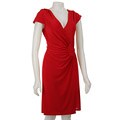 ABS by Allen Schwartz Women's Side-gathered Wrap Dress