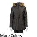 Anne Klein Women's Zipper-front Hooded Down Parka