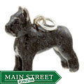 Sterling Silver Enamel Bouvier Des Flanders Dog Charm