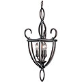 Three-light Hall/ Foyer Light with Bronze Finish