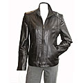 Izod Women's Plus Size Contrast Stitch Scuba Coat