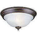 Flush Mount Brindisi Bronze Two Light Fixture 