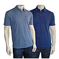 Per Lui Per Lei Men's Silk Geo-tech Short-sleeve Polo Shirt