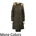 Miss Sixty Women's Faux Fur Trim Long Parka