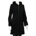 Kenneth Cole Women's Zipper-front Wool Duffle Coat