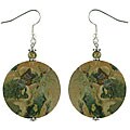 Handmade Jasper/ Silver Beaded Dangle Earrings (Thailand)