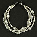 Silver Freshwater Pearl Dangle Bracelet (Thailand)