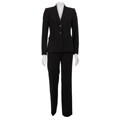 Tahari ASL Women's Black Bi-stretch Pant Suit