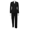 Tahari ASL Women's Black/ White Pant Suit