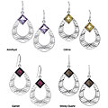 Sterling Silver Solitaire Gemstone Earrings (India)