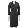 Tahari ASL Women's 3-button Belted Skirt Suit