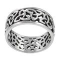 Sterling Silver Celtic Triquestra Ring