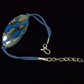 Oval Blue Waters Glass Bracelet (Chile)