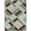 Faunsdale Blue Poly-acrylic Rug (5' x 7'6)