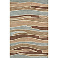 Blue/ Brown Rug (7'10 x 11')