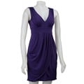 London Times Women's Sarong-style Jersey Dress