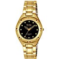 Invicta Activa Elegance Men's Goldtone Black Dial Watch
