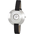 Activa by Invicta Women's Black Leatherette Strap Watch