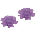 Glass Lilac Votive Holders (Set of 2)