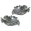 Electroplated Leaf Plate (Set of 2)