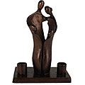Aluminum 'Family' Shabbat Candle Holder
