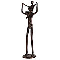Aluminum 'Father with Child on Shoulders' Statue