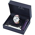 Anne Klein Women's Heart Dial Watch Gift Box