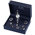 Anne Klein Women's Charm/ Crystal Watch Gift Box