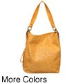 Pietro Alessandro Embossed Leather Hobo Bag