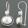 Sterling Silver Freshwater Pearl Earrings (India)