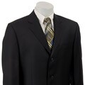 Calvin Klein Men's Navy Stripe Wool 3-button Suit
