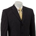 Calvin Klein Men's Navy Stripe Seersucker 3-button Suit